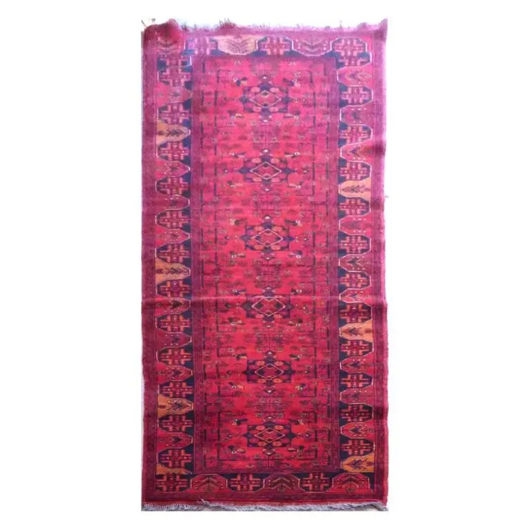 One Of The Kind Afghani Khotan Rug 9'2" x 2'6"